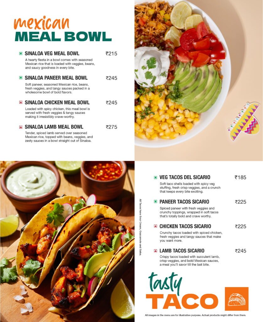 Menu page 8